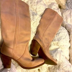 Vintage Frye western pink boots